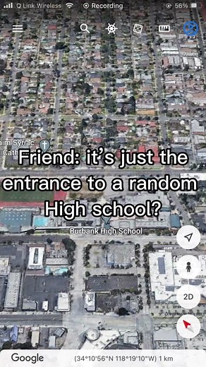 Burbank High School: Hollywood Arts Entrance