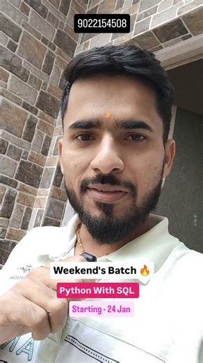 Aadi | New Batch 🔥💯 Starting 24 Jan Python With Sql . . . . #python #batch #marathi #pune | Instagram