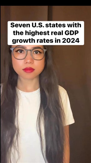 Here are the U.S. states with the highest real GDP growth rates in 2024 #economy | Pleasant Productions