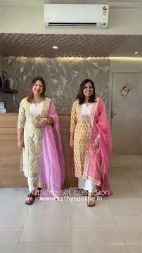 Semi Chanderi Suit with Kota Cotton Dupatta