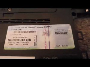 Windows Vista Home Premium OEM Toshiba Product Key