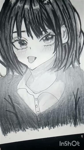 (cute girl sketch ) @miyakan| #shortvideo #art #youtubeshorts