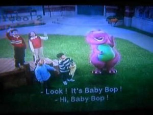 David and Barney go to school