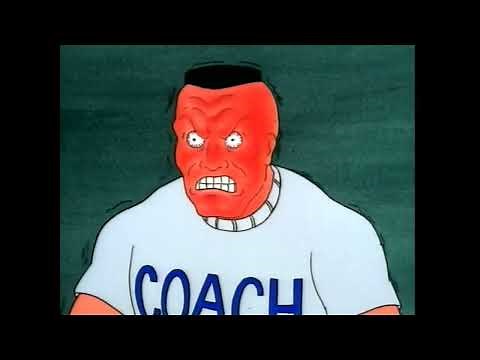 Beavis and Butthead - coach buzzcut beats up substitue teacher