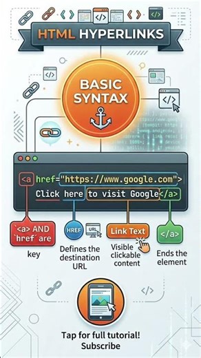 Master How to create HTML hyperlinks in seconds!#html