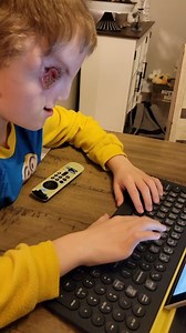 New braille keyboard stickers for Christian as he begins learning how to type! I'm striving to make the world as accessible as possible for Christian. This is just one more step in that direction! | Lacey and Christian Buchanan