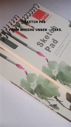 ✨Mayur Sketch Pad from meesho under 112 rs. #sketchpad #meeshohaul #artmaterial #trandingnow