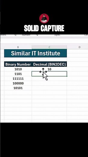 "Master the BIN2DEC Formula in Excel in 3 Minutes!"