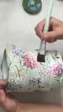 Decorated milk can