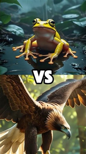 🐸 "Golden Poison Dart Frog vs Harpy Eagle – Who Owns the Jungle? 🌿💀"