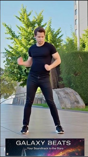 Funky disco beat with groovy bass, street dancing in San Francisco, California