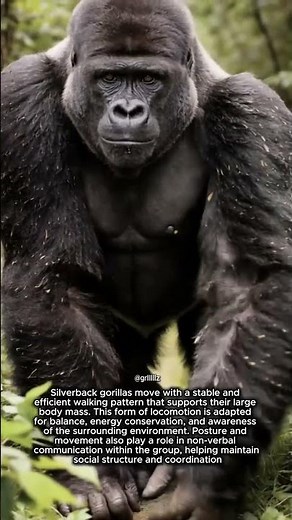Locomotion and Body Posture in Silverback Gorillas During Daily Movement