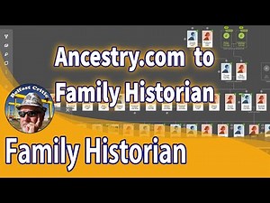 Ancestry Tree to Family Historian including Media via Rootsmagic Essentials Treeshare