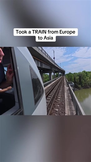 Took a TRAIN from Europe to Asia #downielive #travel #traveltiktok #asia #europe