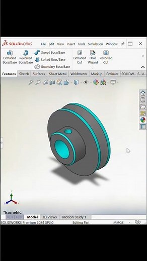 SolidWorks Clamp Bracket Design in 60 Seconds 🔥#shorts