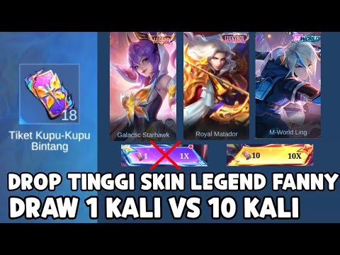 HIGH DROP RATE FOR LEGEND FANNY SKIN! DON'T DRAW WRONGLY, IT'S 1X OR 10X HIGHER IMMEDIATELY