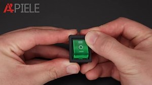 APIELE 3 Stücke Kippschalter,3 Position EIN-Aus-EIN mit LED-Schalter DPDT 6 Pins Wippschalter,250V 16A Taste Rocker Kippschalter Für Häuser, Industrie,DIY KCD2-203N (Grün)