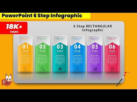 35.Powerpoint Slide Design | 6 Step Infographic Graphic Design | Free Template