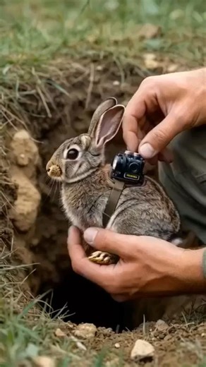 POV Rabbit Camera Enters Underground Burrow Colony | Real Wildlife Micro Camera Footage#shortsviral
