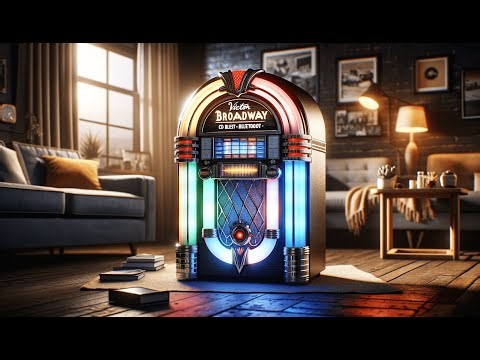 🎵🌈 VICTOR Broadway Desktop CD Bluetooth Jukebox - BRING the NOSTALGIA Back to Your Home! 🎶💃