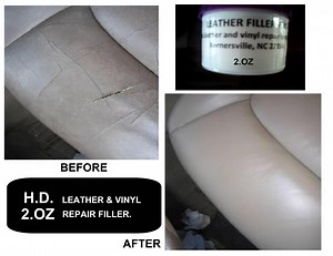 Leather Repair Compound Filler Kit 2.0 Oz Turns Clear After It Gets Dry. Free Shipping! - Etsy