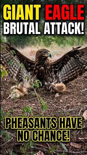 Giant Eagle Brutal Attack on Pheasants | Wildlife #shorts #youtubeshorts #viral #eagle #wildlife