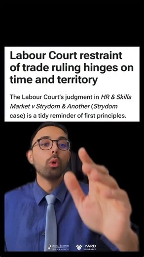 Restraint of trade 🤔 | Legal Leaders - South Africa