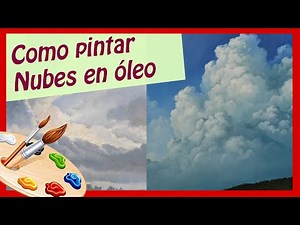 Cómo pintar NUBES al óleo paso a paso de manera fácil🎨 Trazos rápidos