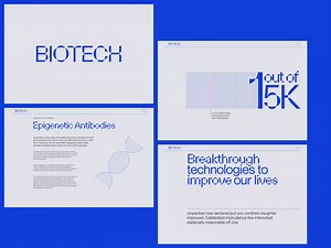 Biotech - brand and website concept