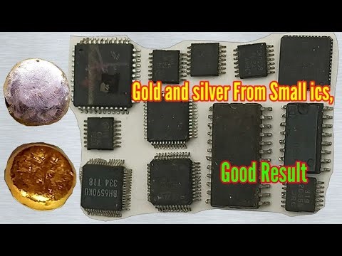 Recovering Value From Small ics! || How To Extract Precious Metals From Small ics