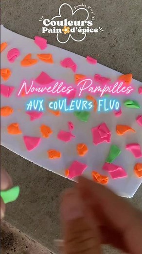 Creation en pâte Fimo Fluo 🩷 #fimo