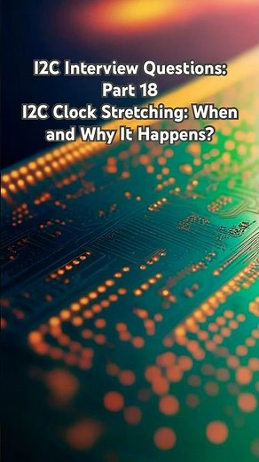 I2C Interview Questions: Part 18. I2C Clock Stretching: When and Why It Happens?