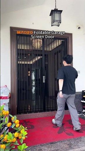 MAGZO Foldable Garage Screen Door ——Only takes minutes to install, but works surprisingly well 😳
