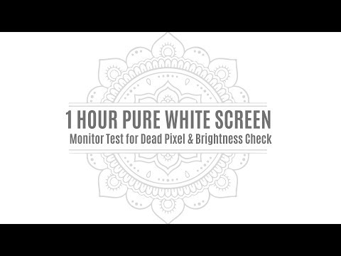 WHITE SCREEN | Catch Dead Pixels and Screen Burn-In in 1 Minute! (1 HOUR Test)