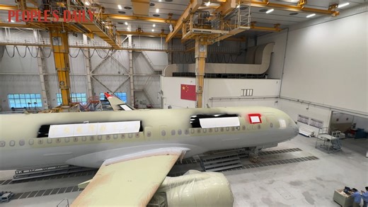 12K views · 154 reactions | Check out the transformation of Air China's first #C919 aircraft as the homegrown large passenger jet dons its stunning new livery. Witness its full makeover process! #MadeInChina | People's Daily, China | Facebook