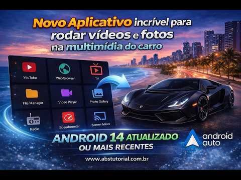 YouTube no sistema multimídia do seu carro com Android 12-17 - Novo aplicativo
