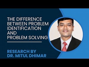 What is the difference between problem identification and problem solving in research?
