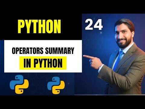 #24 Python Operators Summary 🔥 | Complete Revision of All Operators in Hindi