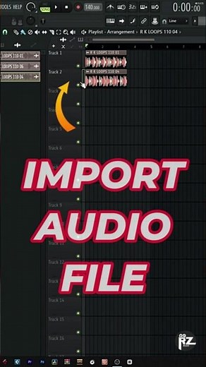 IMPORT AUDIO FILE IN FL STUDIO #flstudio #producer #musicproducer #flstudiotips #tipsandtricks