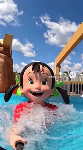 Colitas goes to the water park to have fun (Colitas telerin) Cleo and cuquin