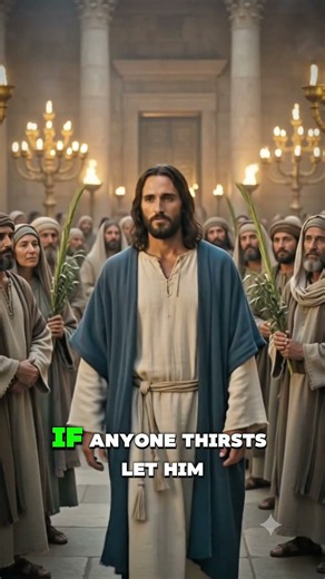 🔥 The Feast of Tabernacles — When Jesus Said, “Come to Me and Drink” ✝️ | Bible Story #shorts