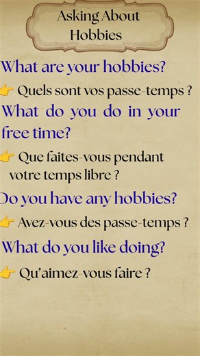 How to Ask About Hobbies in English | Easy Questions