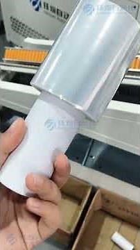 38MM Hand Bundling Stretch Film with Extended Core Handle Mini Roll Rewinding And Slitting Machine