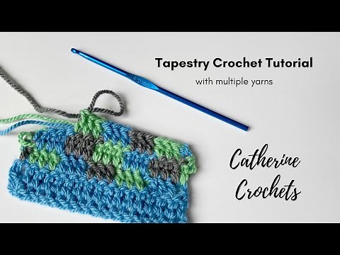 Tapestry Crochet Tutorial | Using multiple yarns and avoiding tangles