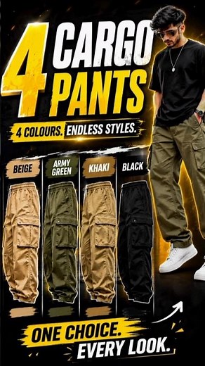 Under ₹1000 Best Cargo Pants For Men ⚡#shrots #cargopant #mensfashion