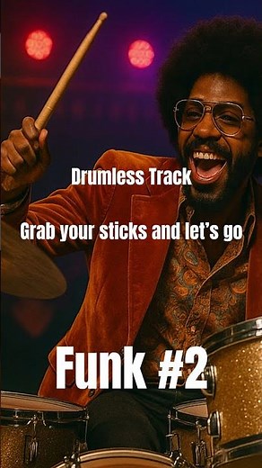 #Drumless Tracks - practice your drum skills with this epic funk backing track #playalong #funk
