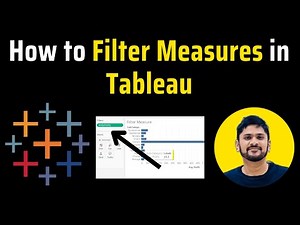 How to Filter Measures in Tableau | Tableau Tutorial | Amit Thinks | 2025