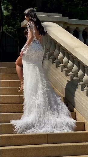 Jovani Feather Dress