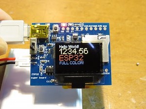 ESP32 developing board with full-color OLED