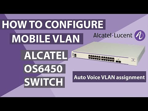 How to Configure Alcatel Switch OS6450 for auto voice VLAN assignment using Port Mobile.